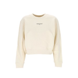 메종키츠네 크롭 스웨트셔츠, 베이지계열, XS(KR 44)