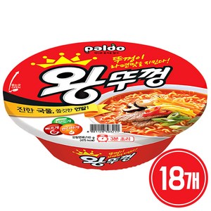 왕뚜껑 컵라면 110g, 18개