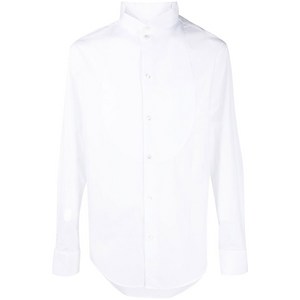 엠포리오아르마니 윙팁 칼라 긴소매 셔츠, 화이트계열, Collar (cm) 42