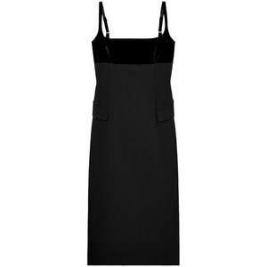 토리 버치 크레이프 슬립 미디 드레스, 블랙계열, US 2(KR XS/S)