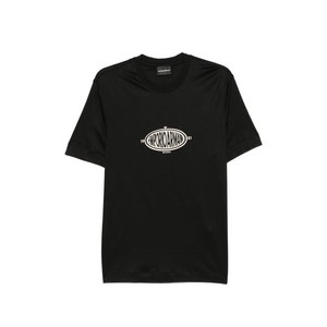 엠포리오아르마니 로고 패치 티셔츠, 블랙계열, Standard L(KR 100)