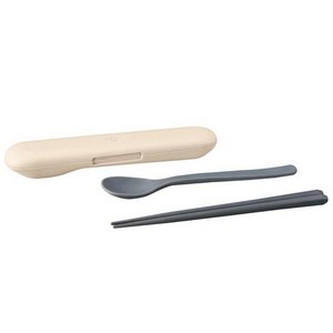 조지루시 도시락 수저세트 FCAA01-CM, 베이지, 스푼18.5cm+젓..., 1개