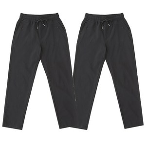 비비진 여성 봄 가을 편안한 엄마바지 슬림일자 스판바지 밴딩팬츠 1+1