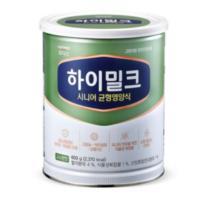 일동후디스 하이밀크 시니어 균형영양식, 600g, 2개