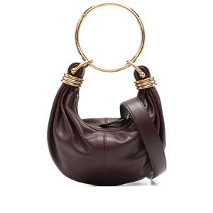 끌로에 서큘러 핸들 레더 토트 백