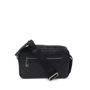 구찌 embossed messenger bag