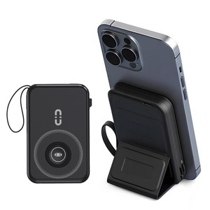 맥세이프 보조배터리 무선 고속충전 4in1 거치대 분리형 케이블 일체형 PD22.5W 초경량 10000mAh