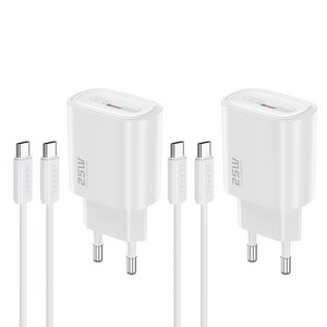 Toocki c타입 25W PD3.0 PPS 고속 충전기 + C TO C 케이블 세트