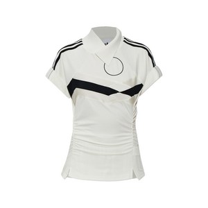 아디다스 3 스트라이프 소매 티셔츠, 화이트계열, Standard XS(KR 44)