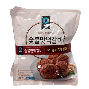 청정원/숯불맛떡갈비(냉동) 320g x 2개묶음 /, 640g, 1세트