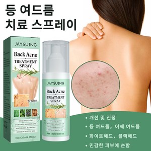 등드름 바디미스트 등여드름/몸여드름/가슴여드름 천연 식물 성분, 1개, 120ml