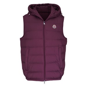 몽클레르 로고 후드 베스트, 레드계열, Standard XXL(KR 108-190)