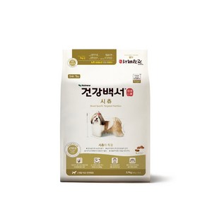 건강백서 강아지 기능성 사료, 시츄, 3.9kg, 1개