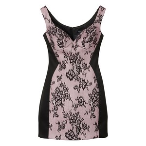 마크제이콥스 플로럴 레이스 패널 미니 드레스, 핑크계열, US 4