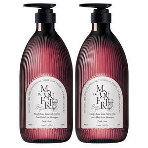 먼프리 대용량 맥주효모 단백질 탈모완화&볼륨 더블케어 퍼퓸 탈모케어 샴푸 퍼플오션향, 1.059L, 2개