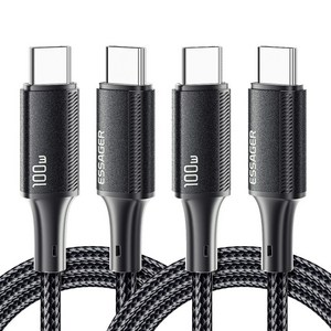 Essager E Marker 칩 PD 100W C to C타입 초고속 충전 케이블 2개입