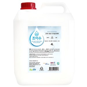 조이수 초순수 3차 살균 정제수, 4L, 1개