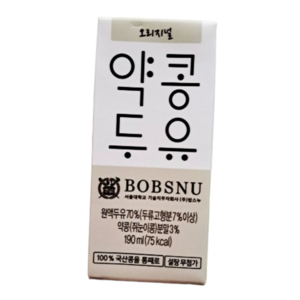 서울대밥스누 오리지널 약콩두유, 190ml, 16개