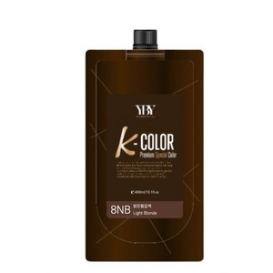 YBY K칼라 프리미엄 스페셜 염색(400ml), 1세트, 8NB(밝은 황갈색)