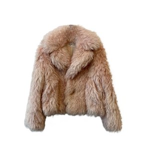 셀린느 퍼 칼라 재킷, 베이지계열, FR 36(KR 44)