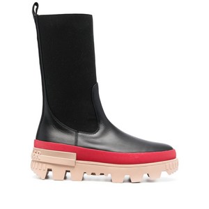 몽클레르 트리플 컬러 가죽 부츠, Europe 36(KR 230), 블랙계열