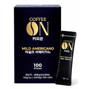 CoffeeOn 커피온 마일드 아메리카노 원두커피믹스, 100개입, 100g, 1박스