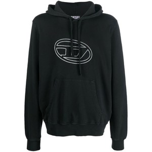 디젤 S-진-후드-L4 로고 프린트 후디