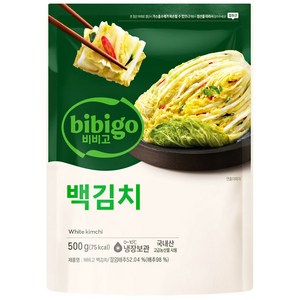 CJ비비고 백김치 500g, 500g, 1개
