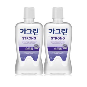 가그린 스트롱 구강청결제, 750ml, 2개