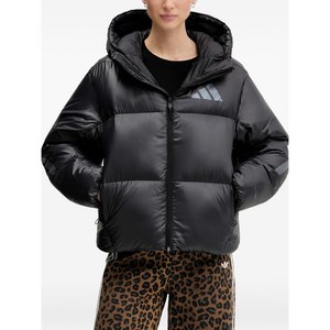 아디다스 로고 프린트 후드 재킷