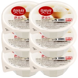 햇반 큰공기, 300g, 6개