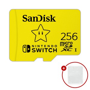 샌디스크 닌텐도 스위치용 마이크로SD 메모리카드 SDSQXAO + SD카드 케이스