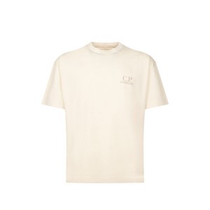 C.P.컴퍼니 로고 티셔츠, 베이지계열, Standard L(KR 105)