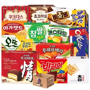 초코파이 카스타드 마가렛트 등 대용량 사무실 간식 과자세트 13종(+1) 구성