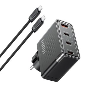 Toocki PD 3.1 GaN PPS 140W 4포트 접지형 초고속 멀티충전기 + C TO C 2M 240W 케이블 세트