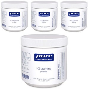 퓨어인캡슐레이션 L-글루타민 파우더, 227g, 4개