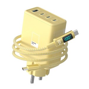 이어맥 100W GaN c타입 접지형 고속충전기 4포트 PPS PD3.0 고속 충전기 갤럭시 S25/S24 iPhone 17/16/15