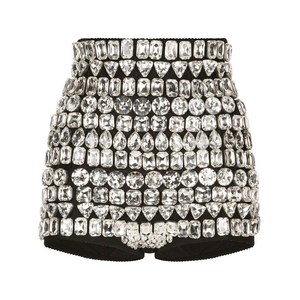 돌체앤가바나 킴 돌체앤가바나 크리스털 장식 하이웨이스트 브리프