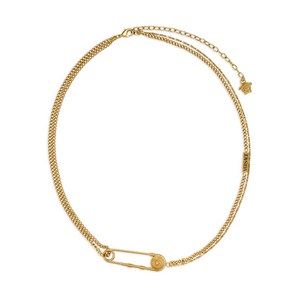 베르사체 인그레이빙 로고 네크리스