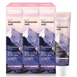 2080 퓨어치약 핑크마일드민트향, 120g, 9개