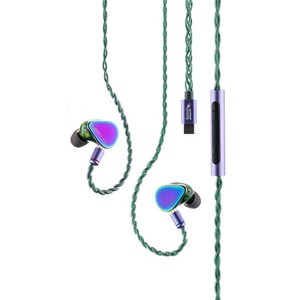 수월우 빔 C타입 DSP 게이밍 사운드 카드 노이즈캔슬링 듀얼 유닛 게이밍 이어폰