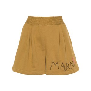 마르니 로고 자수 트랙쇼츠