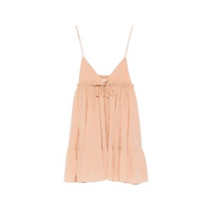 끌로에 러플 티어드 드레스, 베이지계열, France 38(KR 66)