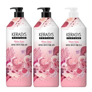 케라시스 퍼퓸 1L [화이트데이지/바이올렛로즈/그린릴리] 3종 샴푸2개 +린스1개 -H.C, 화이트데이지, 1개