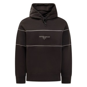 엠포리오아르마니 스트라이프 디테일 긴소매 후디, 블랙계열, Standard M(KR 100)