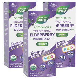 네이쳐스웨이 어린이용 삼부커스 엘더베리 시럽, 120ml, 3개