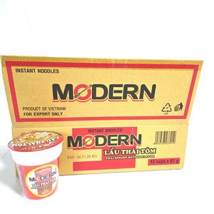 에이스쿡 베트남 미라우타이 컵라면 새우맛 67g, 24개