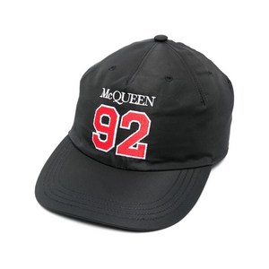 알렉산더맥퀸 로고 프린트 베이스볼 캡 모자