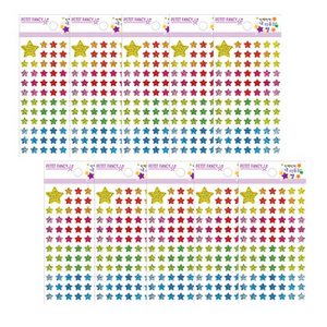 쁘띠팬시 반짝반짝 내 마음의 별 씰스티커 DA5109B, 혼합색상, 10개