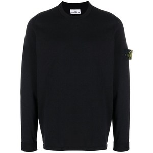 스톤 아일랜드 컴퍼스 패치 크루 넥 스웨터, 블루계열, Standard XL(KR 105)